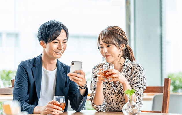 スタッフとお客様の距離を保った安心できる飲食店